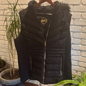 Michael Kors Black Quilted Women's Vest